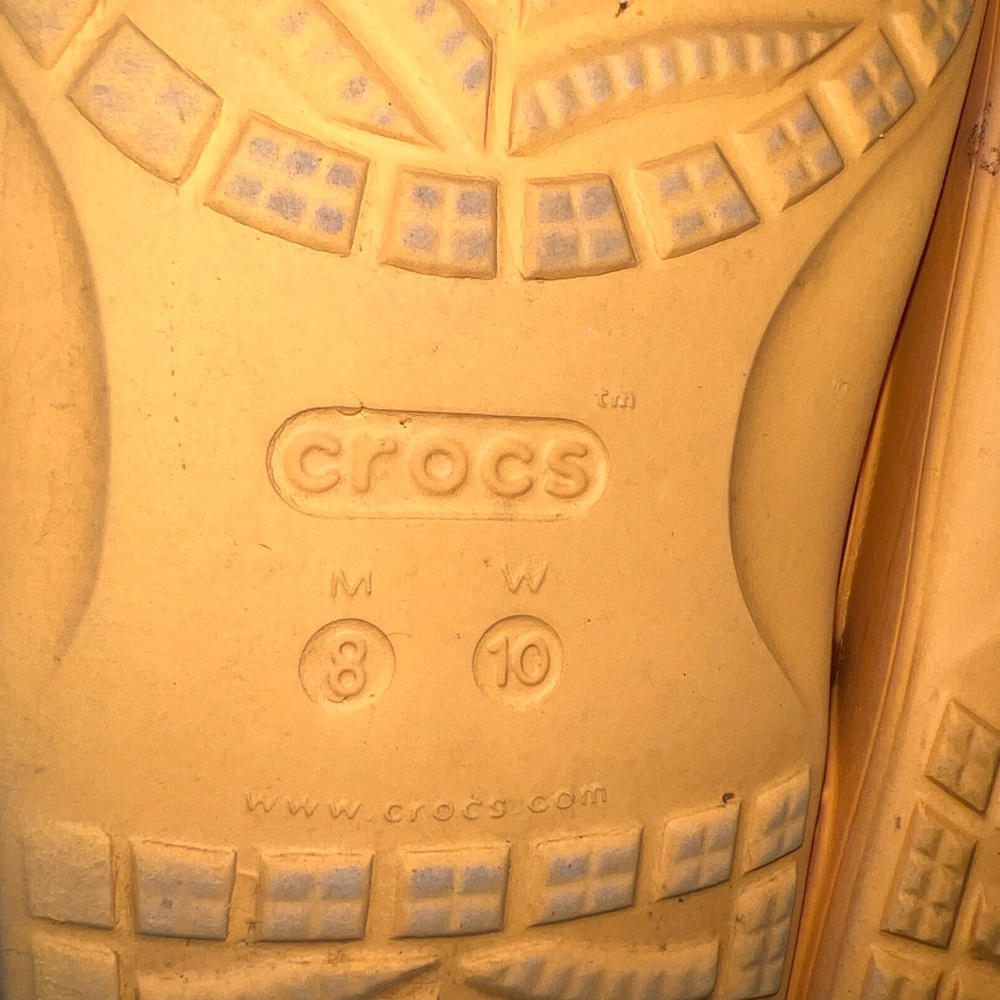 Iconic crocs comfort size W10 M8 Orange Slip On - Picture 5 of 5